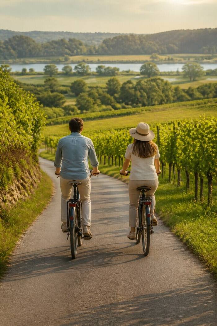 Cycling among the vines